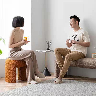 Homio Decor Living Room Small Teddy Low Stool