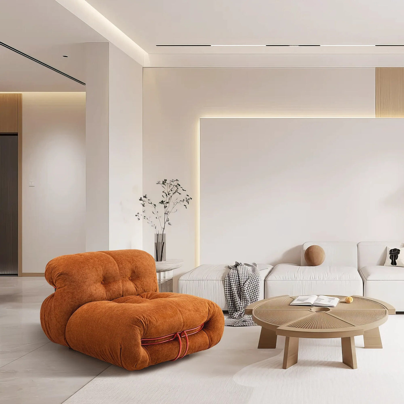 Homio Decor Living Room Soriana Armless Lounger