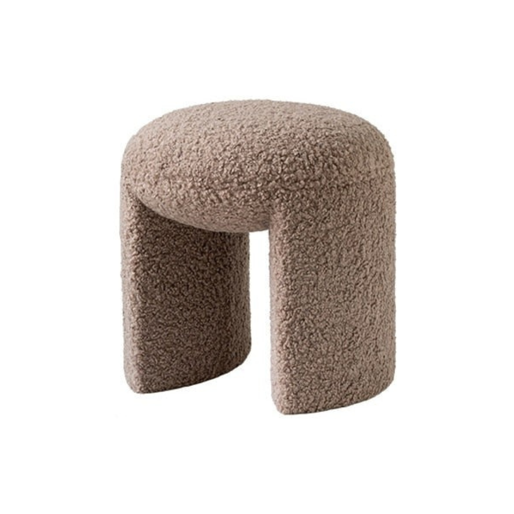 Homio Decor Living Room Stone Small Teddy Low Stool