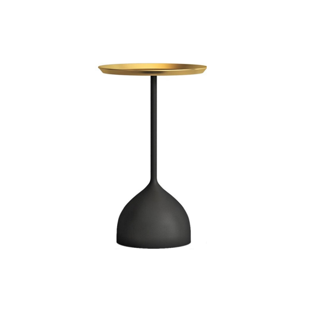 Homio Decor Living Room Type 2 / Black / Gold Minimalist Iron Side Table