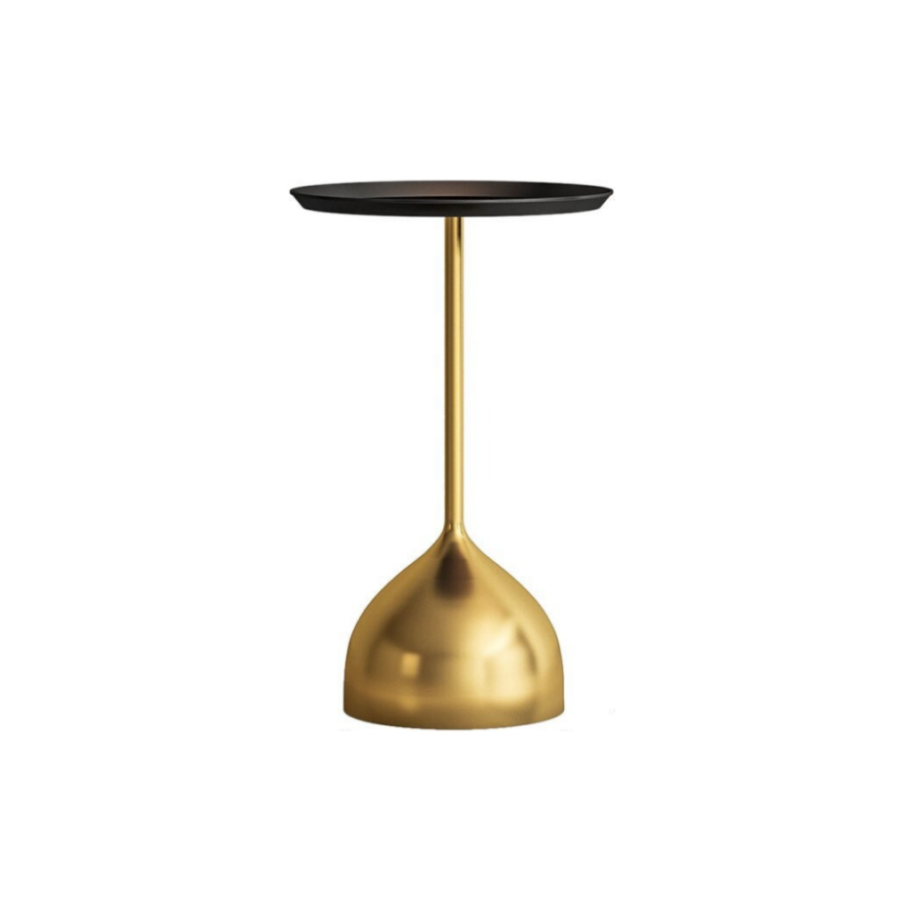 Homio Decor Living Room Type 2 / Gold / Black Minimalist Iron Side Table