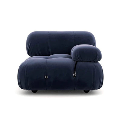 Homio Decor Living Room Velvet / Midnight Blue Camaleonda Sofa (Left Armrest)