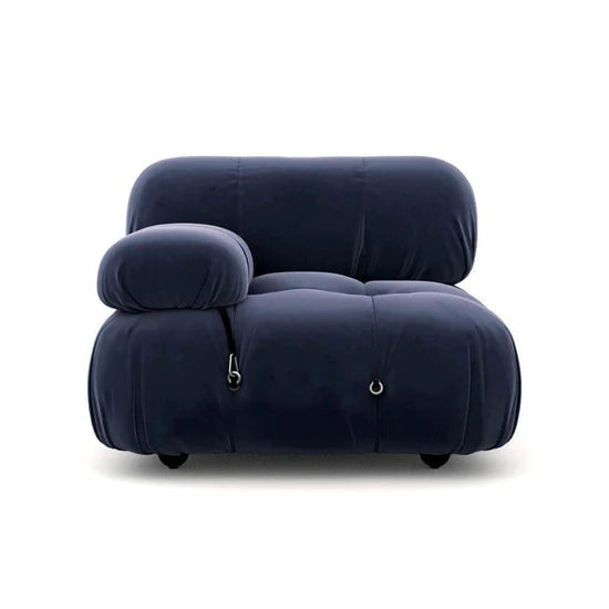 Homio Decor Living Room Velvet / Midnight Blue Copy of Camaleonda Sofa (Right Armrest)