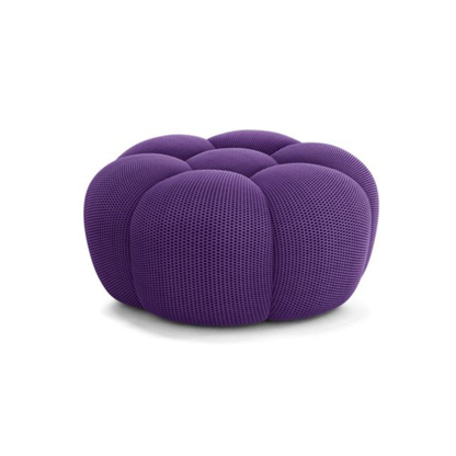 Homio Decor Living Room Violet Bubble Sofa Ottoman