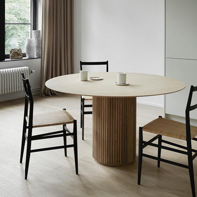 Homio Decor Living Room Wabi-Sabi Oak Round Table