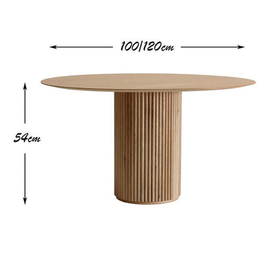 Homio Decor Living Room Wabi-Sabi Oak Round Table