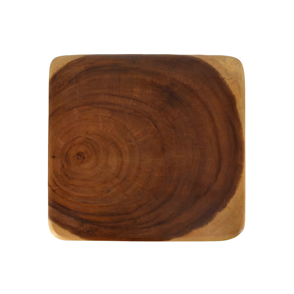 Homio Decor Living Room Wave Side Table - Suar Wood