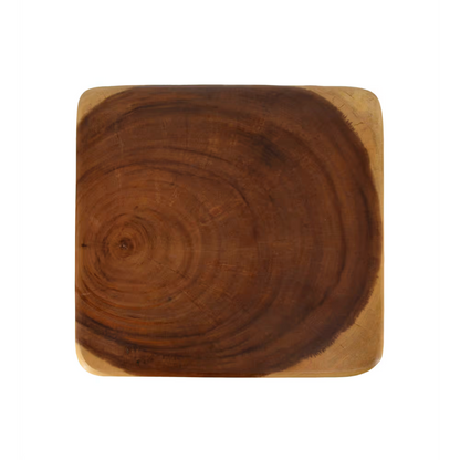 Homio Decor Living Room Wave Side Table - Suar Wood