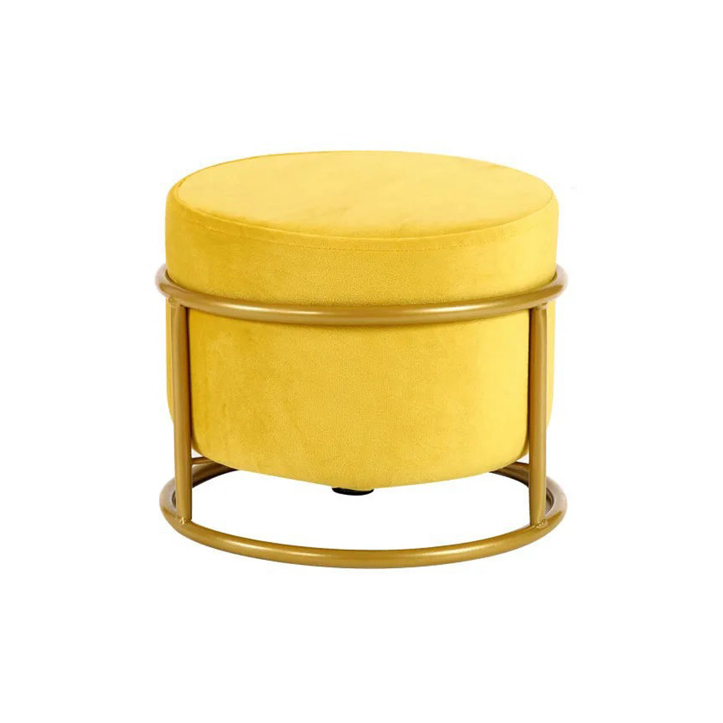 Homio Decor Living Room Yellow Colourful Living Room Pouf