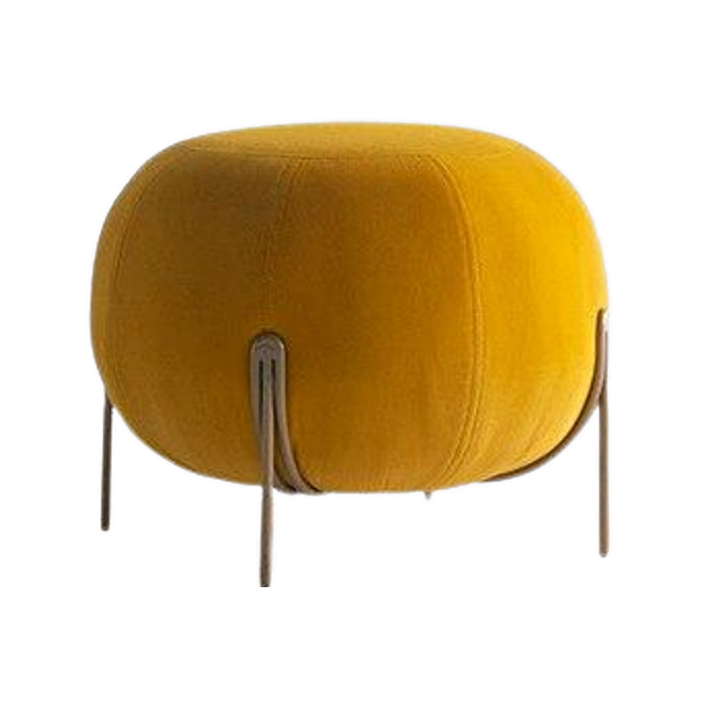 Homio Decor Living Room Yellow Pumpkin Style Footstool