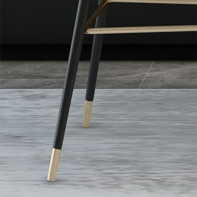 Homio Decor Luxury Button Tufted Leather Bar Stool