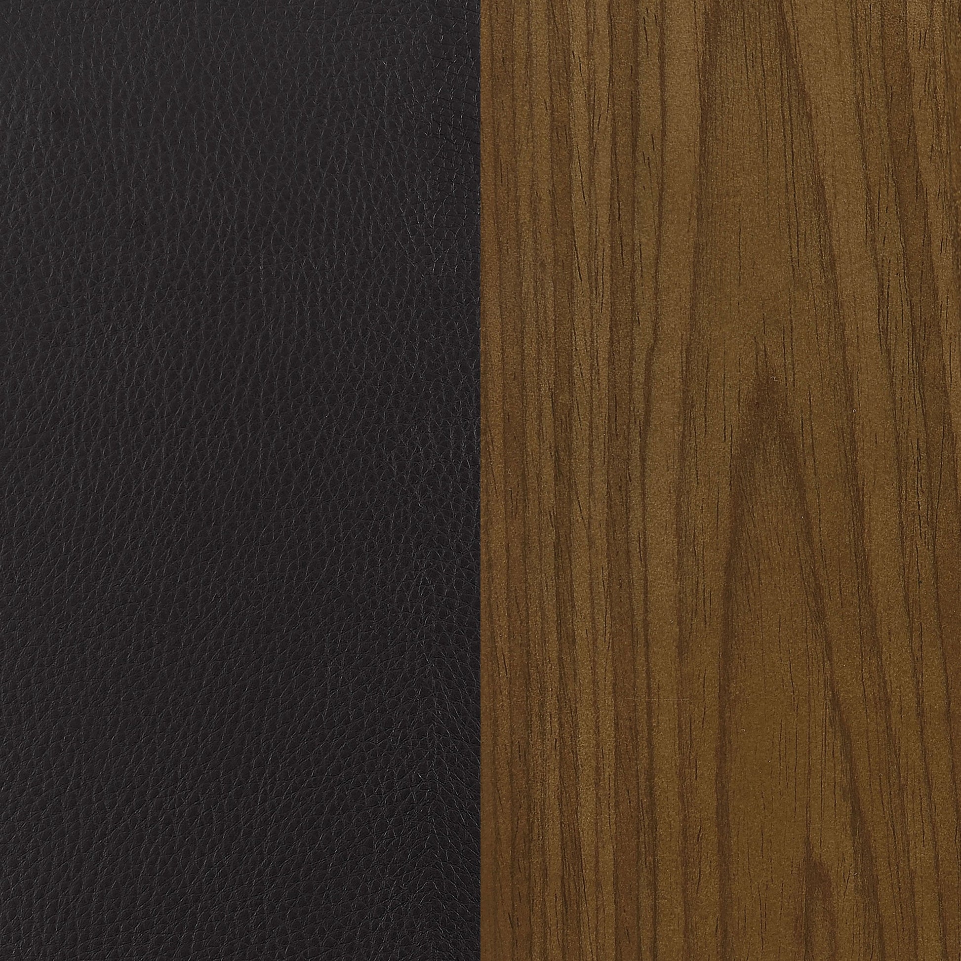 Homio Decor Mid-Century Walnut & Leather Bar Stool
