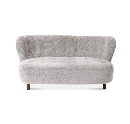 Homio Decor Misty Grey / Walnut Little Petra Sofa