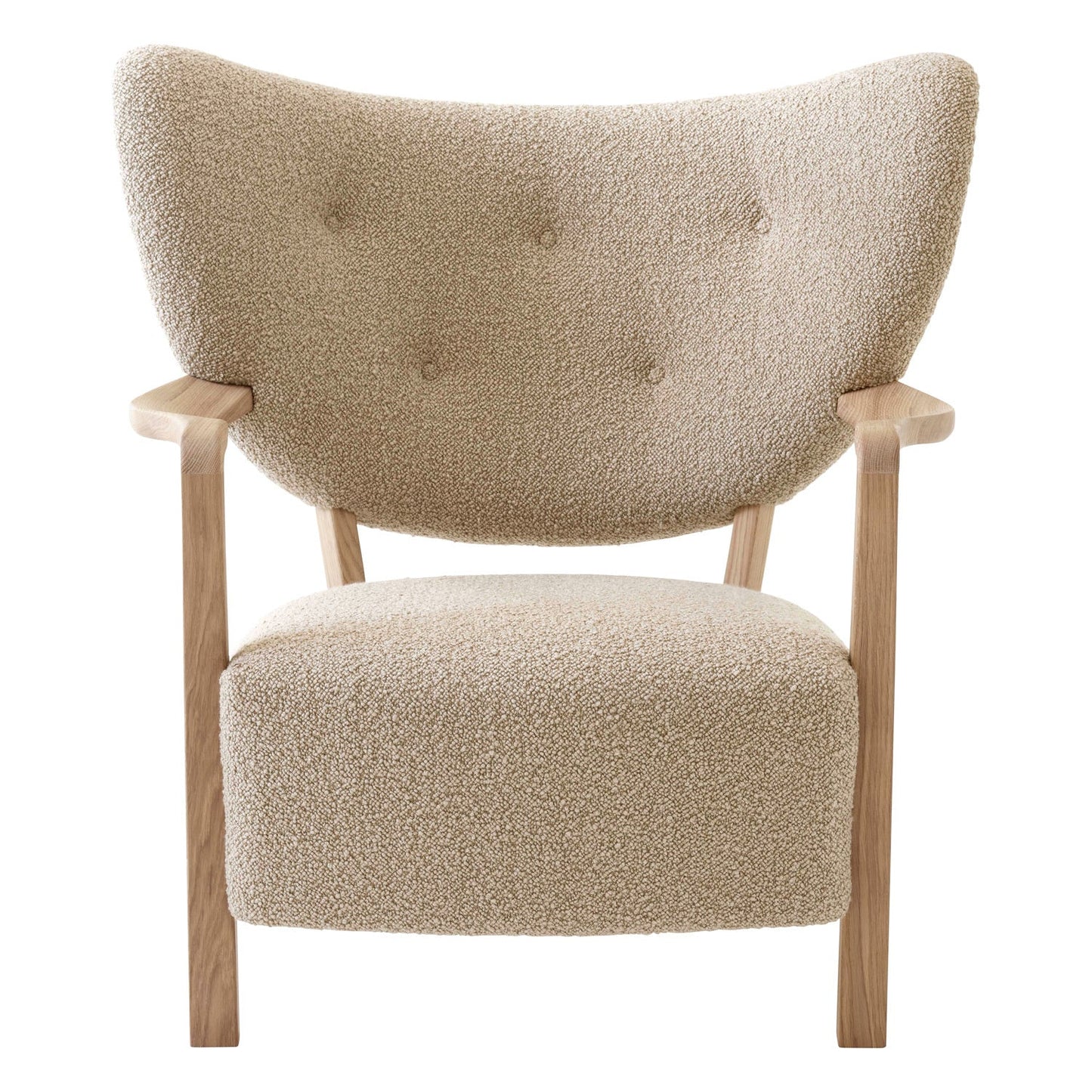 Homio Decor Moss Armchair & Ottoman (Australian Sheepskin)