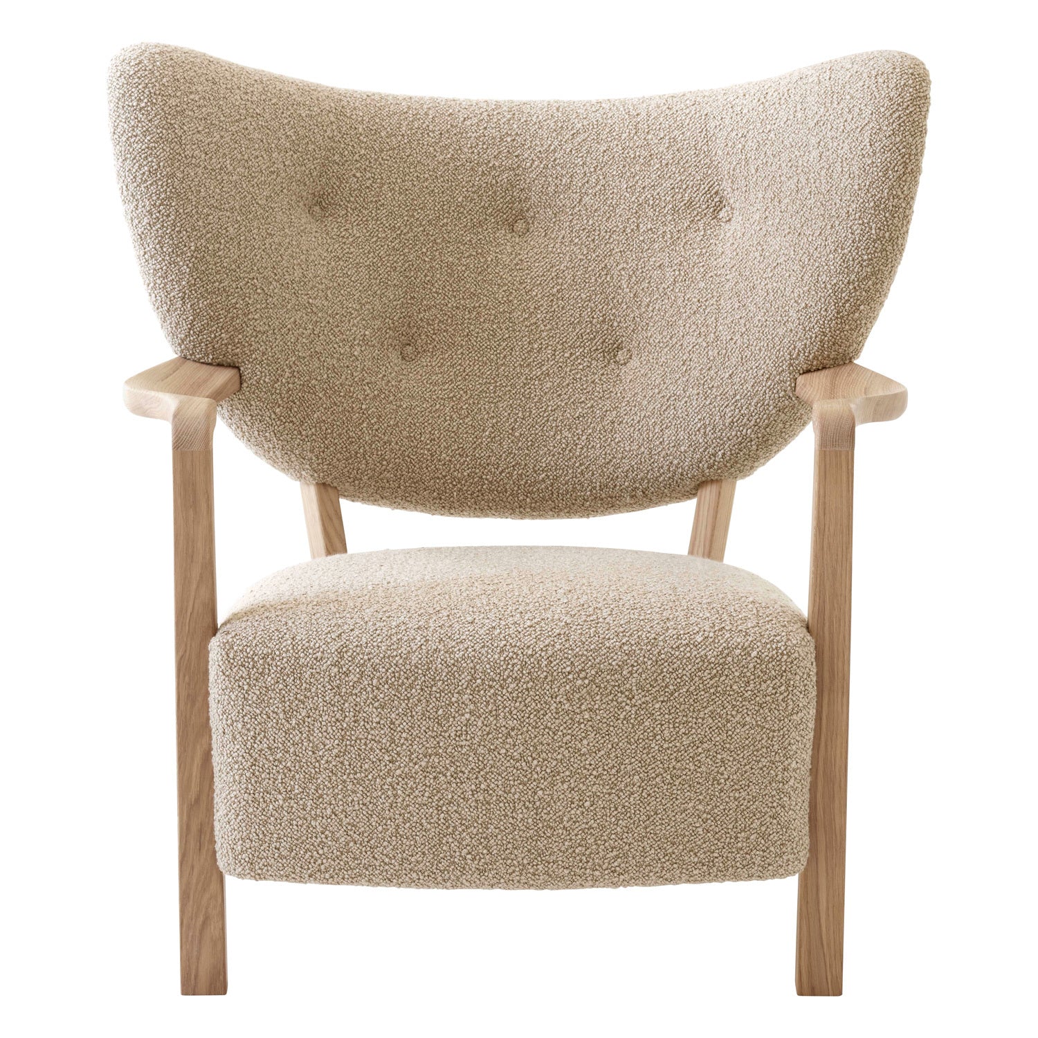 Homio Decor Moss Armchair & Ottoman (Australian Sheepskin)