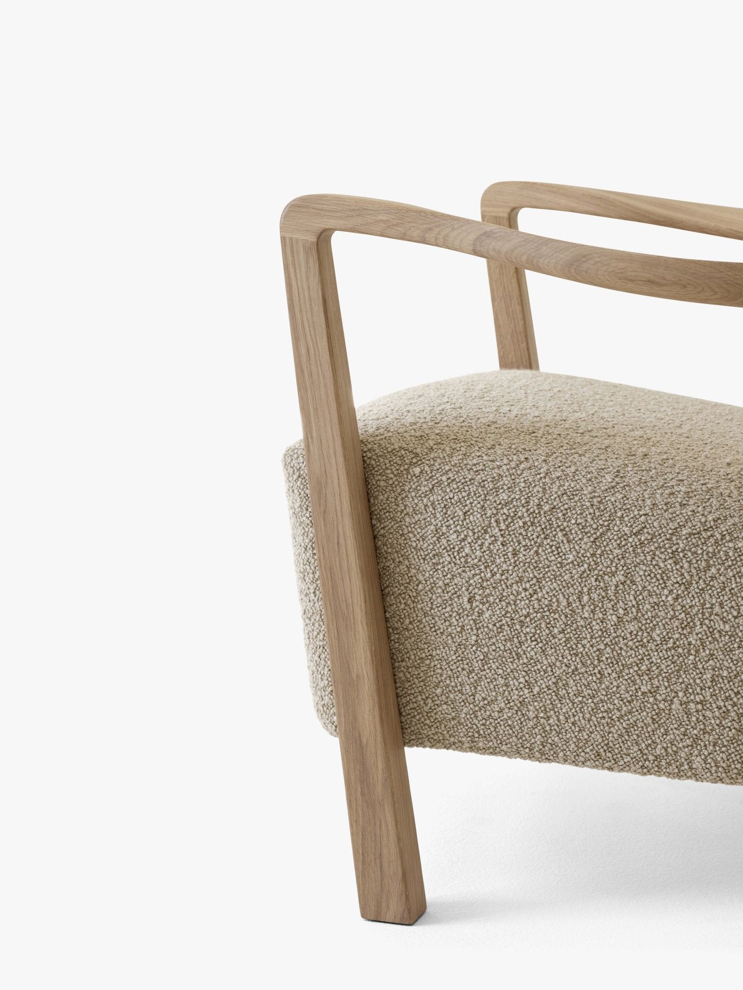 Homio Decor Moss Armchair & Ottoman (Australian Sheepskin)