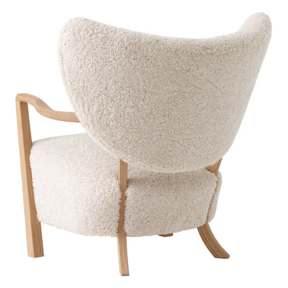 Homio Decor Moss Armchair & Ottoman (Australian Sheepskin)
