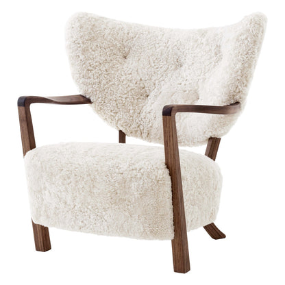 Homio Decor Moss Armchair & Ottoman (Australian Sheepskin)