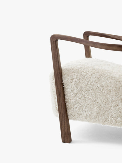 Homio Decor Moss Armchair & Ottoman (Australian Sheepskin)
