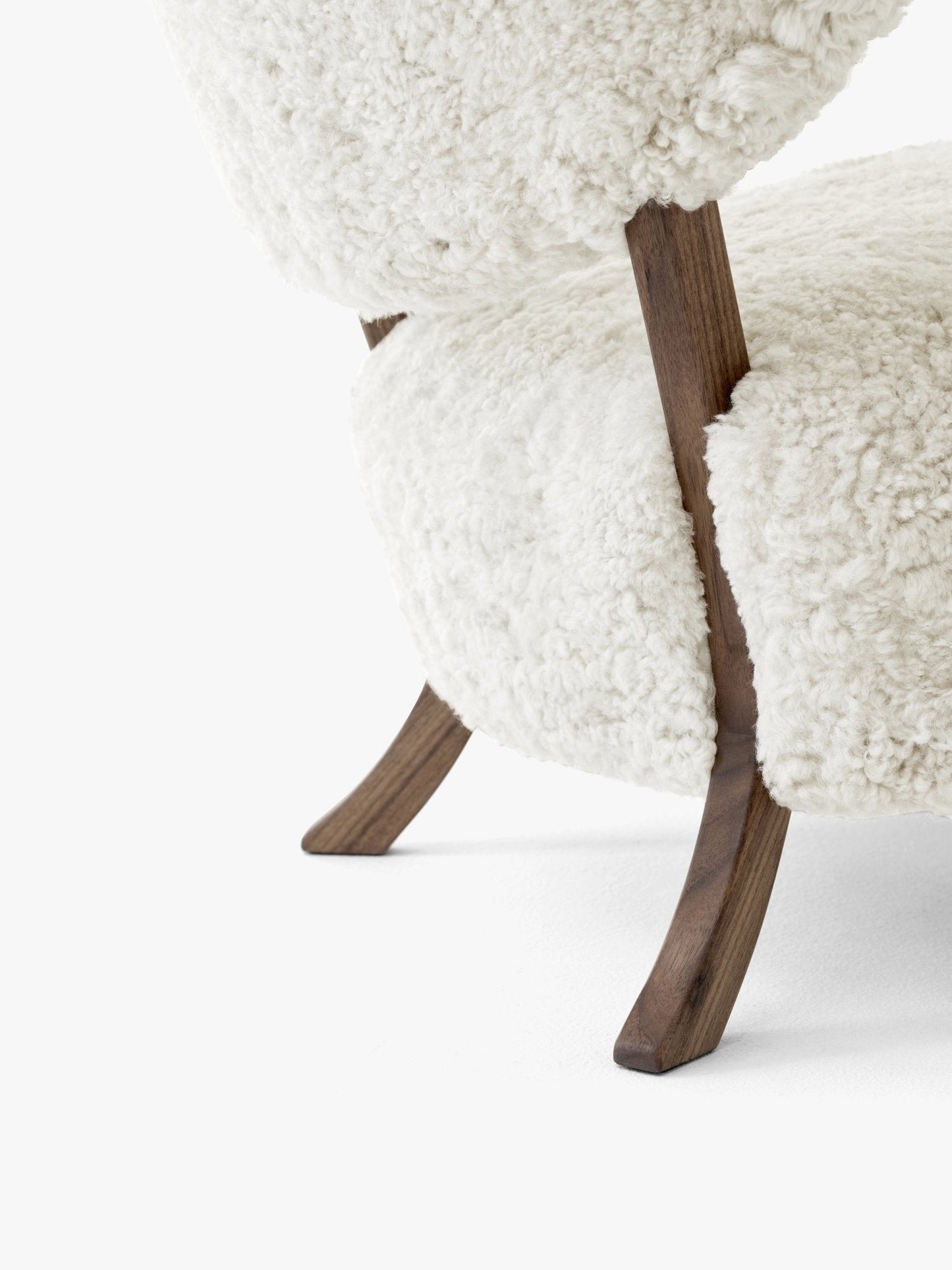 Homio Decor Moss Armchair & Ottoman (Australian Sheepskin)