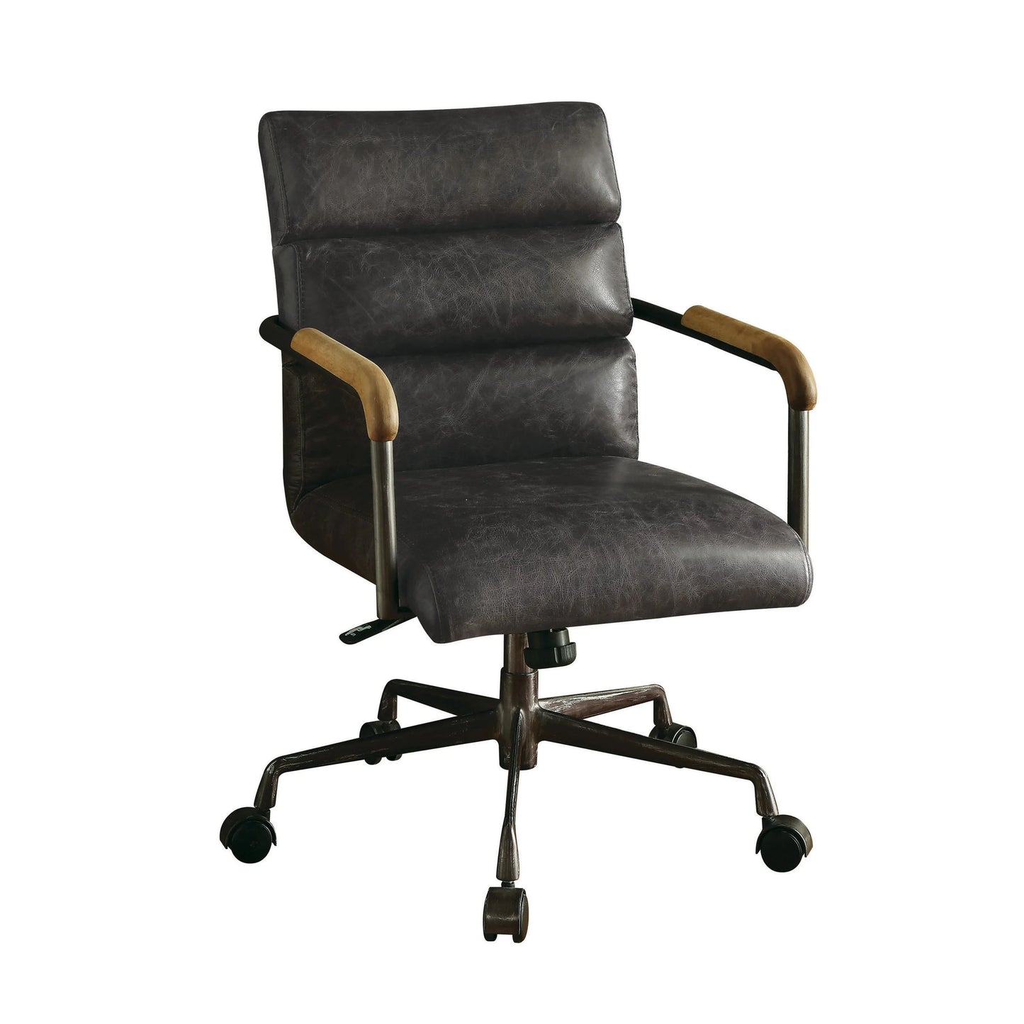 Homio Decor Office Antique Slate Retro Office Chair in Top Grain Leather