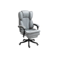 Homio Decor Office Grey / With Footrest Boss Leather Gaming Chair