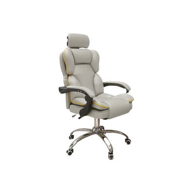 Homio Decor Office Grey / Without Footrest Stylish PU Leather Gaming Chair