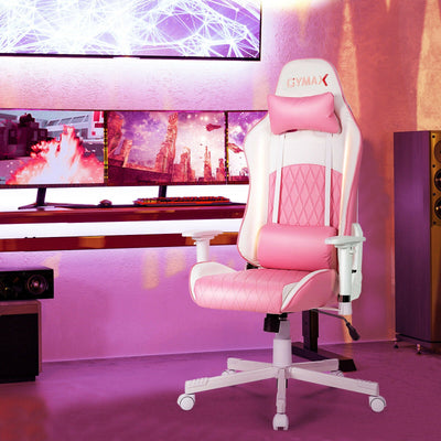 Homio Decor Office Gymax Pink Gaming Chair