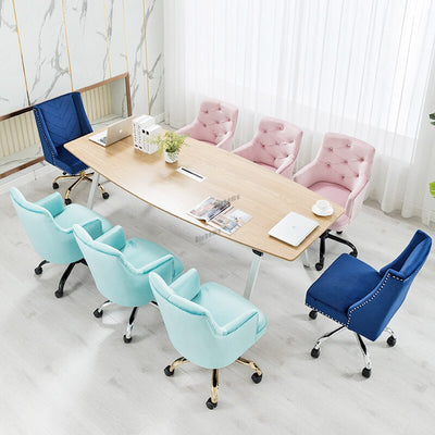 Homio Decor Office Luxury Velvet Button Tufted Office Chair
