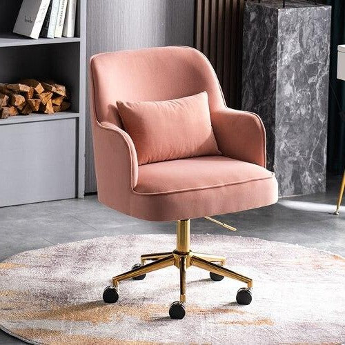 Homio Decor Office Pink / Flannel Luxury Houndstooth Computer Chair