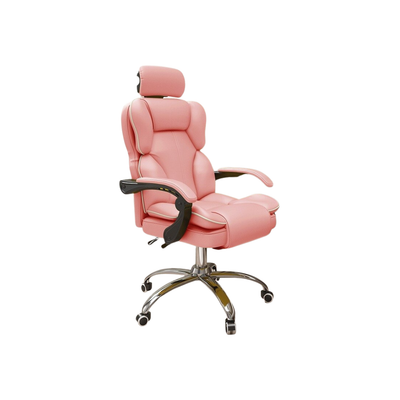 Homio Decor Office Pink / Without Footrest Stylish PU Leather Gaming Chair