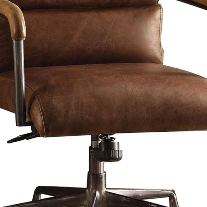 Homio Decor Office Retro Office Chair in Top Grain Leather