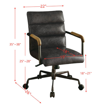 Homio Decor Office Retro Office Chair in Top Grain Leather