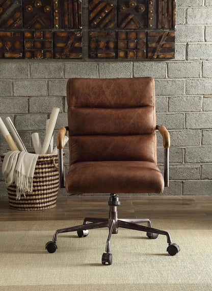 Homio Decor Office Retro Office Chair in Top Grain Leather