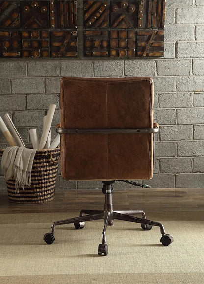 Homio Decor Office Retro Office Chair in Top Grain Leather