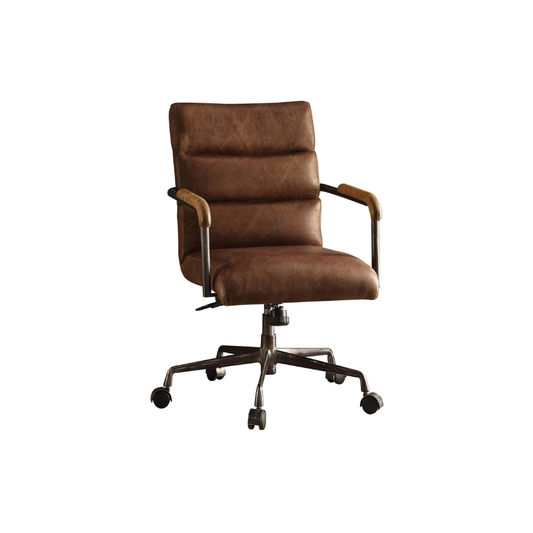 Homio Decor Office Retro Office Chair in Top Grain Leather