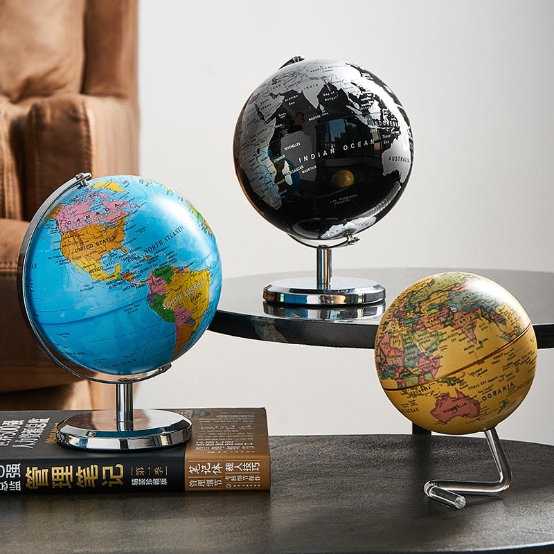 Homio Decor Office Retro World Globe Desktop Decor