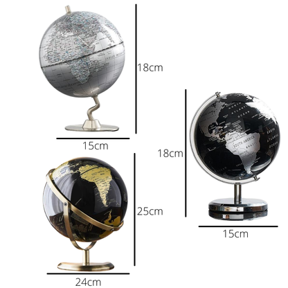 Homio Decor Office Retro World Globe Desktop Decor