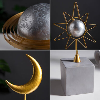 Homio Decor Office Sun, Moon and Planet Decorations