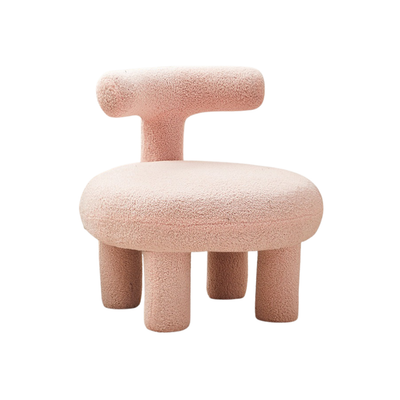 Homio Decor Pink / Large / Flat Large Lambswool Lounge Chair