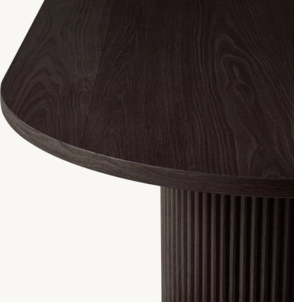 Homio Decor Ripple Design Dining Table (Slim Base Edition)