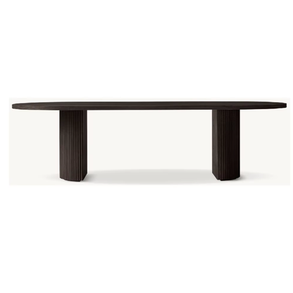 Homio Decor Ripple Design Dining Table (Slim Base Edition)
