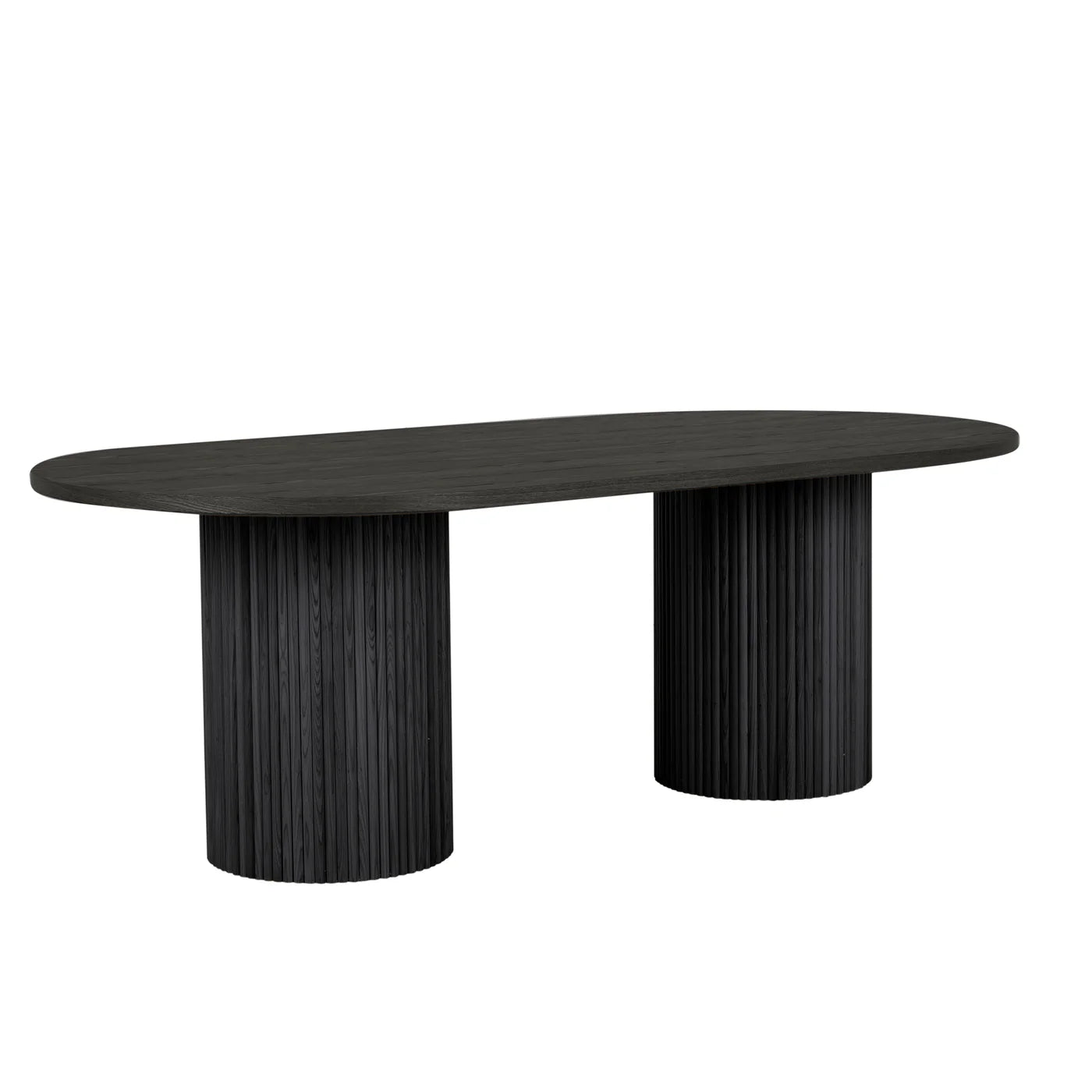 Homio Decor Ripple Design Oval Dining Table