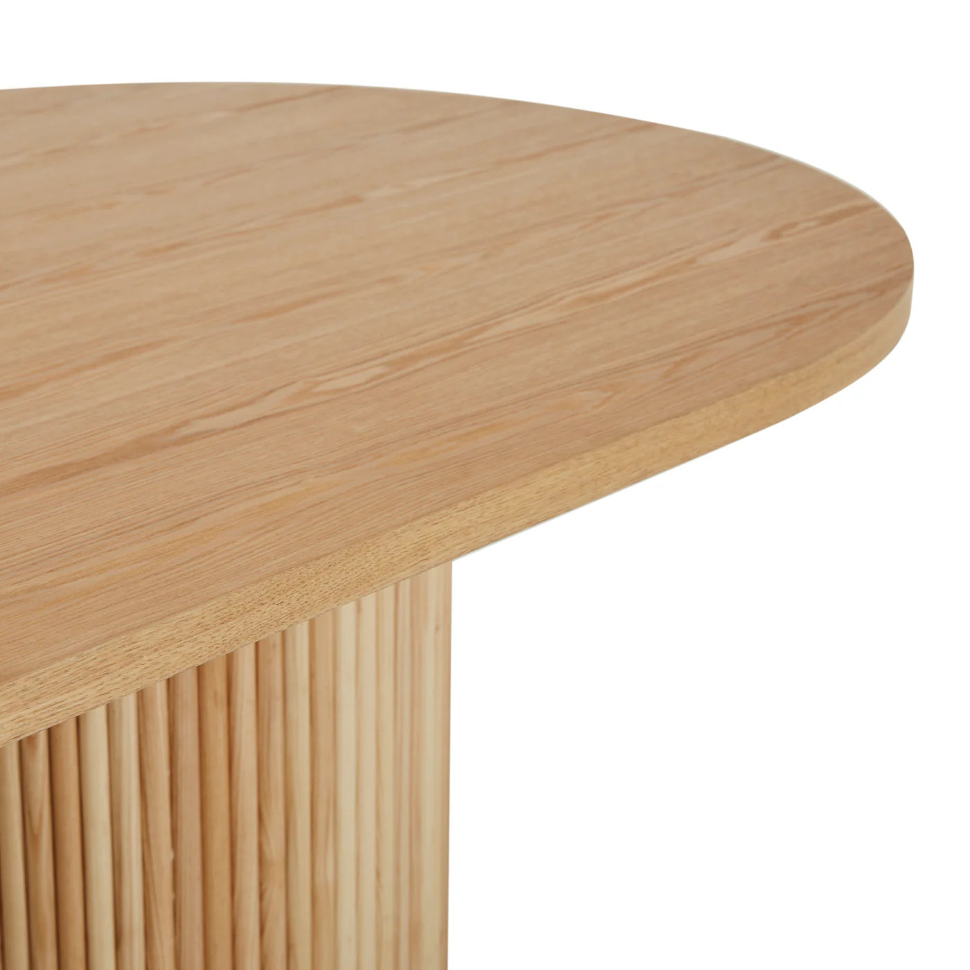 Homio Decor Ripple Design Oval Dining Table