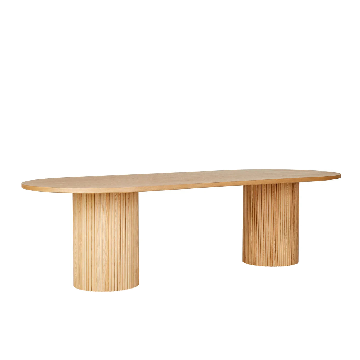 Homio Decor Ripple Design Oval Dining Table