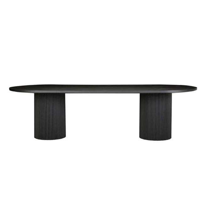 Homio Decor Ripple Design Oval Dining Table