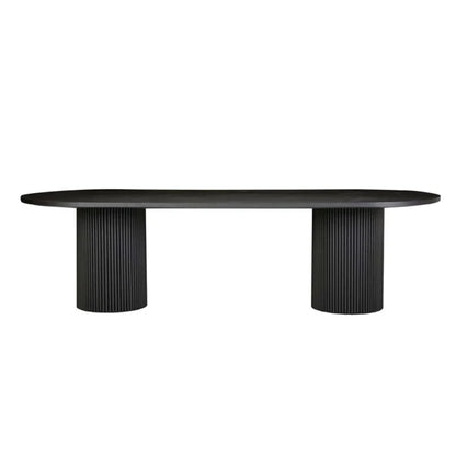 Homio Decor Ripple Design Oval Dining Table