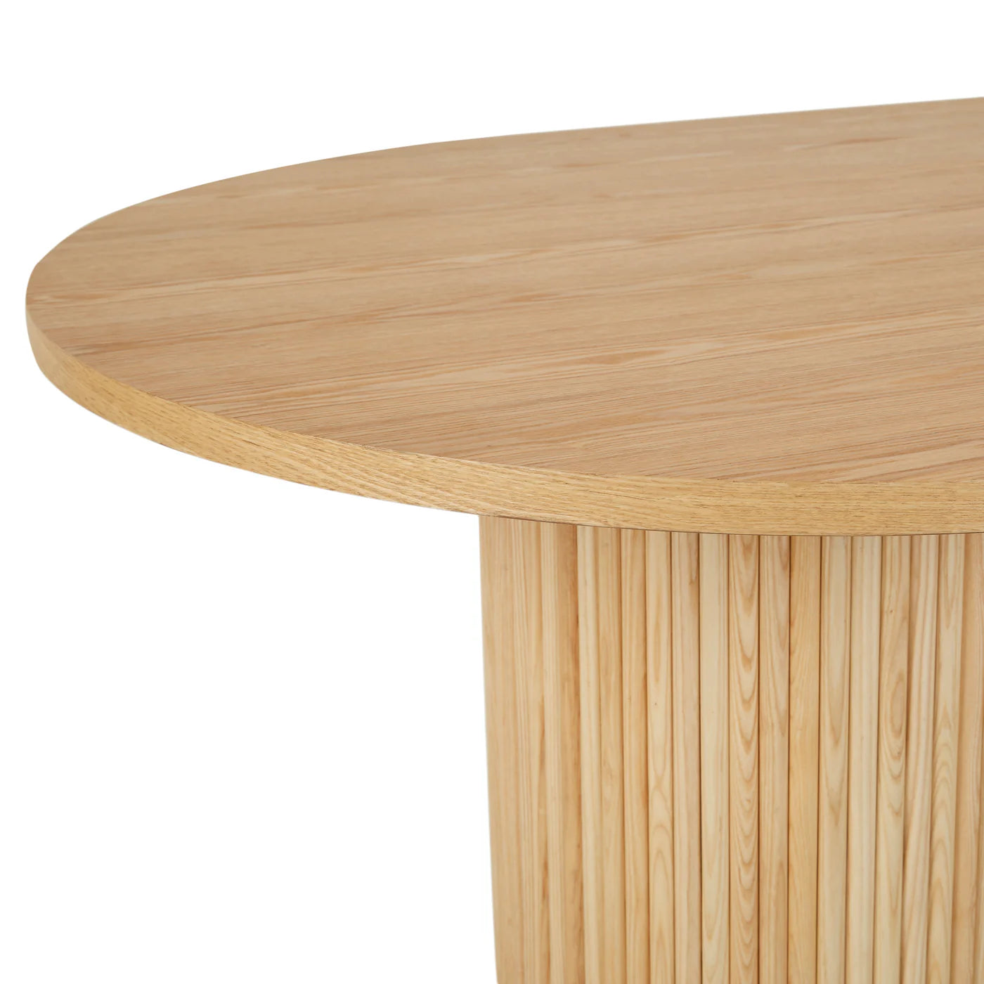 Homio Decor Ripple Design Oval Dining Table