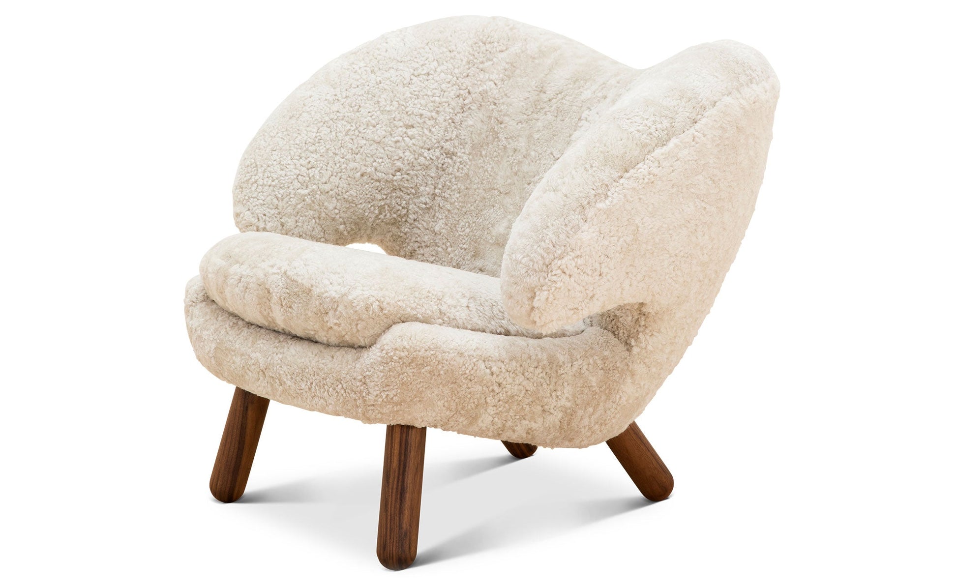 Homio Decor Shearling Pelican Chair