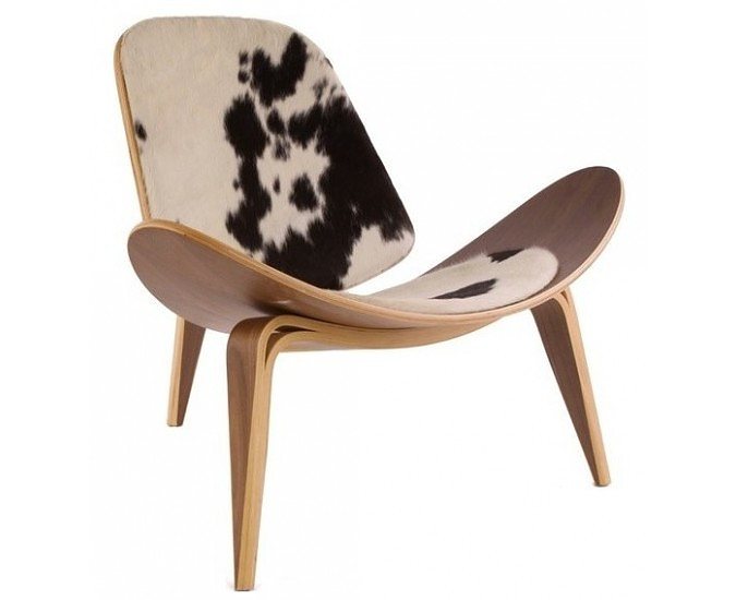 Homio Decor Shell Chair (Pony Skin)